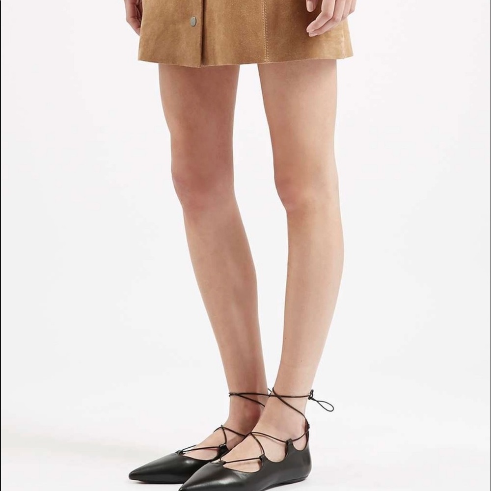 TopShop Kingdom Ghillie leather flats - Picture 2 of 9